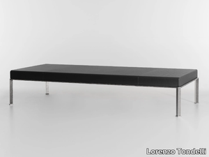 LEVARE - Rectangular leather coffee table _ Lorenzo Tondelli