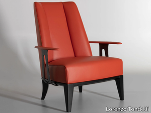 MAUA - Leather armchair _ Lorenzo Tondelli