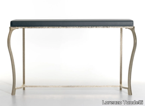 SALOMÈ - Rectangular leather console table _ Lorenzo Tondelli