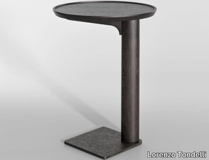 TISBE - Round oak side table _ Lorenzo Tondelli