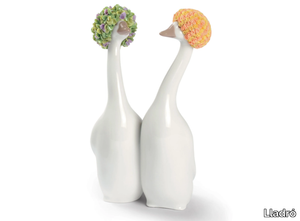 GOOSSIPING GEESE ORANGE AND GREEN - Porcelain decorative object _ Lladró