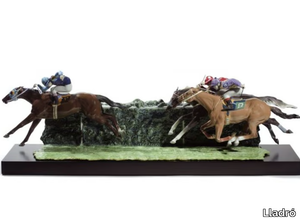 AT THE DERBY HORSES - Porcelain decorative object _ Lladró