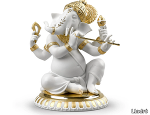 BANSURI GANESHA GOLDEN - Porcelain decorative object _ Lladró