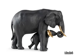 ELEPHANT (BLACK) - Porcelain decorative object _ Lladró