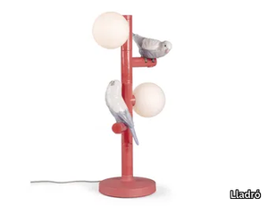 PARROT LIGHT - Porcelain table lamp _ Lladró