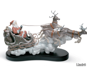 SANTA'S MIDNIGHT RIDE SLEIGH - Christmas porcelain decorative object _ Lladró