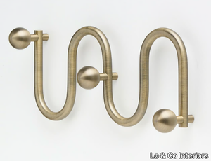 SPHERE XL - Brass towel hook _ Lo & Co Interiors