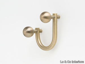 SPHERE - Brass towel hook _ Lo & Co Interiors