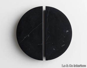 ARC - Nero Marquina marble furniture handle _ Lo & Co Interiors