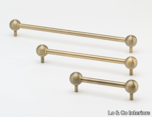 SPHERE - Brass Bridge furniture handle _ Lo & Co Interiors