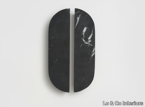 DOT - Nero Marquina marble furniture handle _ Lo & Co Interiors