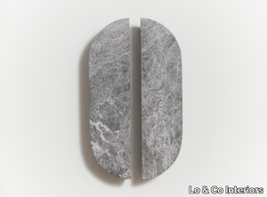 DOT - Tundra Grey marble furniture handle _ Lo & Co Interiors