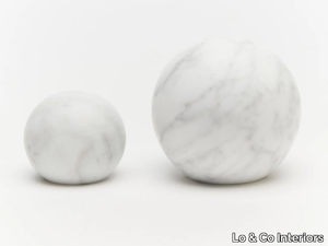 HUBBLE - Carrara marble furniture knob _ Lo & Co Interiors