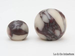 HUBBLE - Calacatta Viola marble furniture knob _ Lo & Co Interiors