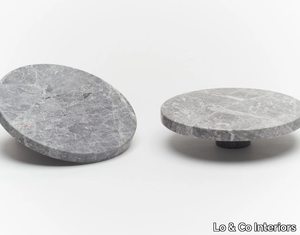 ORA - Tundra Grey marble door handle _ Lo & Co Interiors