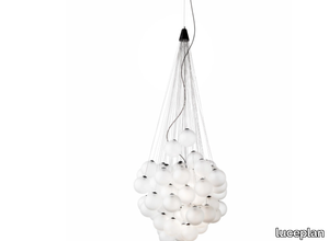 STOCHASTIC - LED blown glass pendant lamp _ LUCEPLAN