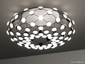 MESH - LED polycarbonate and steel ceiling lamp _ LUCEPLAN