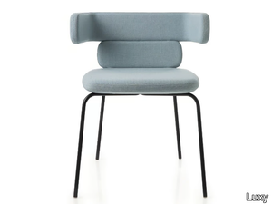 CLUSTER - Fabric chair with armrests _ Luxy