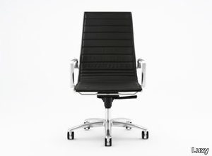 LIGHT - Height-adjustable high-back executive chair with 5-spoke base _ Luxy