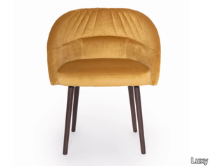 BIGHETTA - Velvet chair with armrests _ Luxy