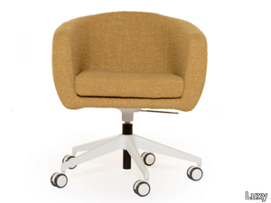 SEA SHELL - Fabric easy chair with castors _ Luxy