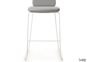 CLUSTER - Sled base high fabric stool _ Luxy