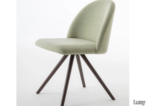 BLOOM S - Trestle-based fabric chair _ Luxy