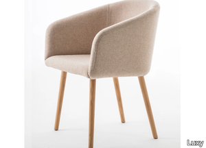 BLOOM XL - Fabric chair with armrests _ Luxy