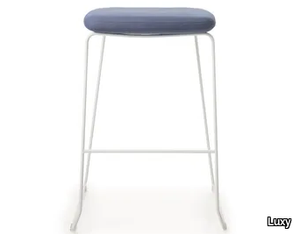 CLUSTER - Sled base high fabric stool _ Luxy