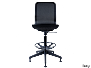 SMARTLIGHT - Height-adjustable Nylon® office stool with 5-Spoke base _ Luxy