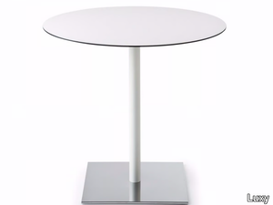 INQUADRO - Round MDF table with 4-star base _ Luxy