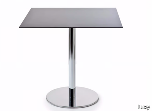 INQUADRO - Square HPL table with 4-star base _ Luxy