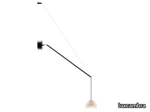 ABSIDIOLA A MOVIL MINI ALABASTER - Alabaster wall lamp with swing arm _ luxcambra