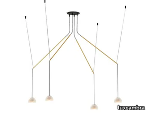 ABSIDIOLA C MOVIL 4 MINI ALABASTER - Adjustable alabaster pendant lamp _ luxcambra