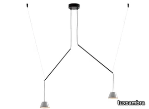 ABSIDIOLA C MOVIL 2 CONICA - Adjustable ceramic pendant lamp _ luxcambra