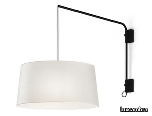 ARCO TEXTIL - Adjustable LED metal and fabric wall lamp _ luxcambra