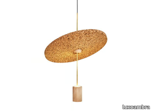 CALMA C - LED cork pendant lamp _ luxcambra