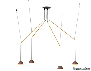 ABSIDIOLA C MOVIL 4 MINI - Adjustable terracotta pendant lamp _ luxcambra