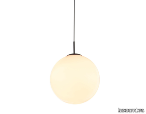 MOON C - LED opal glass pendant lamp _ luxcambra