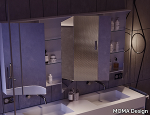 MIRR REVERSE - Wall-mounted bathroom mirror with cabinet _ MOMA Design
