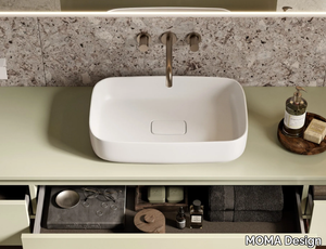 NINFEA 1 - 2 - Countertop rectangular washbasin _ MOMA Design