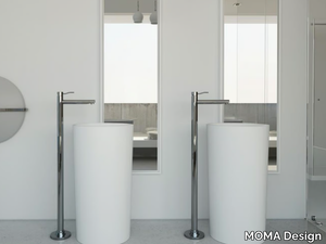 DIAMOND - Freestanding round Solid Surface washbasin _ MOMA Design