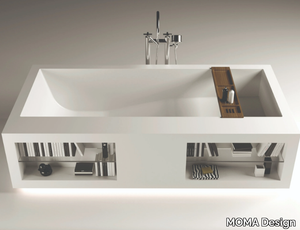 JADE - Rectangular Solid Surface bathtub _ MOMA Design