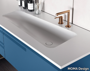 PORTOFINO - Wall-mounted single Solid Surface washbasin _ MOMA Design