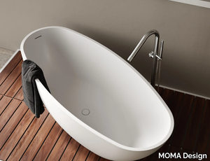 RUBY - Asymmetric freestanding Solid Surface bathtub _ MOMA Design