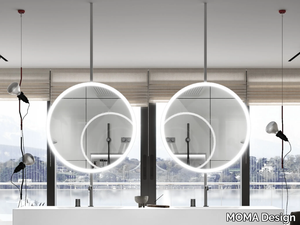 FRAME - Round mirror with integrated lighting _ MOMA Design