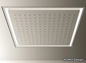 SQUARE SHOWER - LED ceiling mounted square Solid Surface overhead shower _ MOMA Design