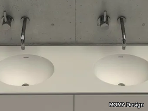 ELIPSE MODULE DOUBLE - Inset double oval washbasin _ MOMA Design