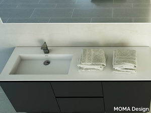 MODUL DESK 60 - Inset rectangular single washbasin _ MOMA Design