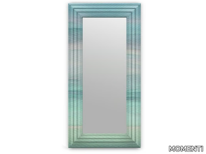 GRAY SP-44T - Rectangular framed fabric mirror _ MOMENTI